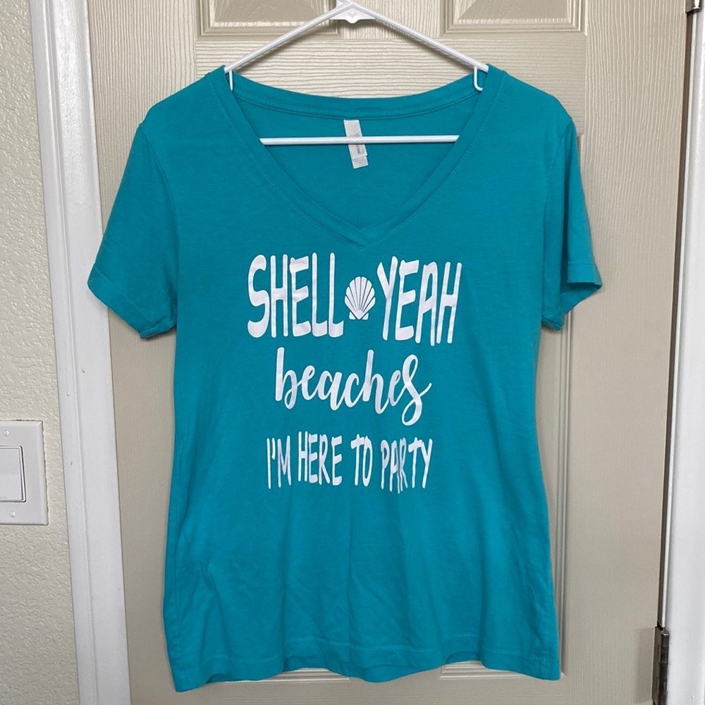 Blue beach shirt